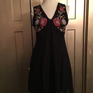 Adorable embroidered lace dress